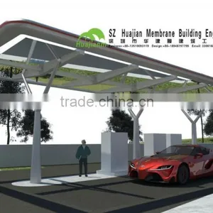 PVDF PTFE Self-cleaning Economical Membrane Structure Fit for Toll Station thumbnail-2