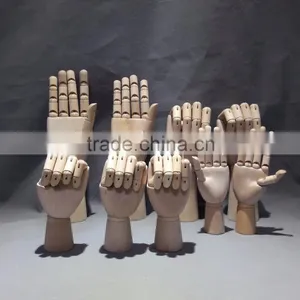 8" Kids Wooden Hand Mannequin Hand Drawing Hand Display Hand thumbnail-3