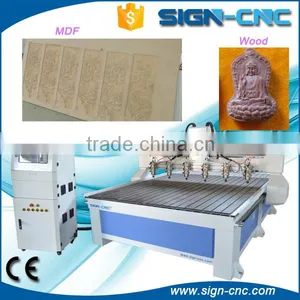 Multi Heads Cnc Router for Wood Carving / 1325 Cnc Wood Engraving Machine / Mdf CNC Router thumbnail-3