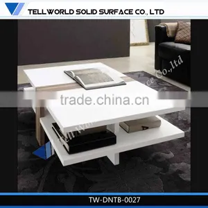 White Marble TOP QUALITY Living Room Modern Design Center Table Design thumbnail-6