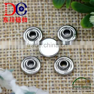 8MM Shiny Silver Hang Plating Brass Garment Rivet thumbnail-3