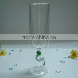 Bird Shape Glass Vase - Cylinder Vase thumbnail-1
