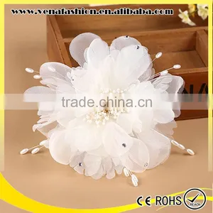 Wedding Mini Snap Decorative Hair Clips With Flower thumbnail-5