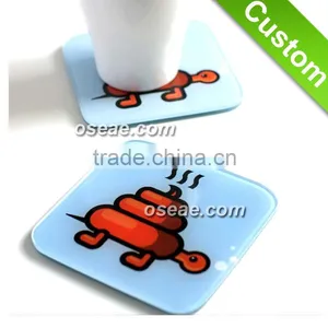 Blank Glass Plastic Drink Coasters Blank for Printing thumbnail-1