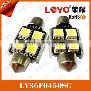 NEW 4smd 5050 Car Accessories Canbus Festoon Led Bulb Light thumbnail-1