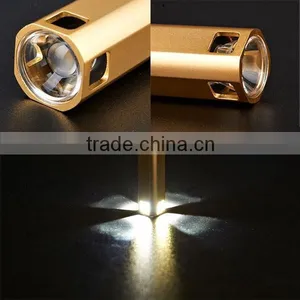 POPPAS 6617 3W High Power USB Charg Output Rechargeable Led Flashlight Torch thumbnail-1