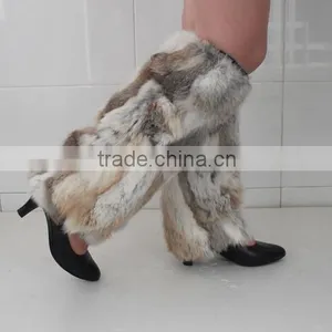 Genuine Rabbit Fur Leg Warmer OEM/Wholesale /Retail thumbnail-2
