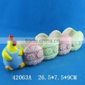 Wholesale Cock Design Ceramic Utensil Holder for Easter thumbnail-2