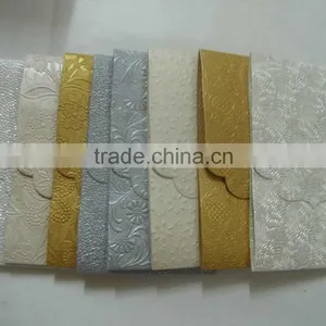 Pockcet Fold Wedding Invites in a Huge Assortment of Embossed Papers thumbnail-1