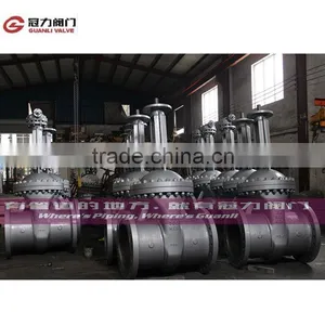 Large Size API300 WCB Cast Steel Bare Shaft Gate Valves thumbnail-1