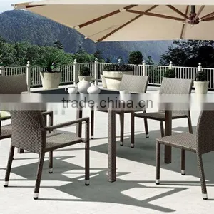 Evergreen Wicker Furniture - Outdoor Coffee Dining Set thumbnail-1