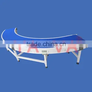 Customized Plastic Blue Color 90 Degree Curve Belt Conveyor thumbnail-6
