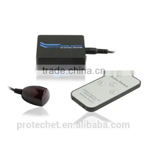 New Product Home and Sound System Audio Switch SPDIF/TOSLINK Digital Optical Audio 3x1 Switch With IR Remote thumbnail-1