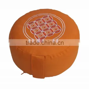 Dark Grey Small Cresent Cushion for Meditation, Neck Rest thumbnail-4