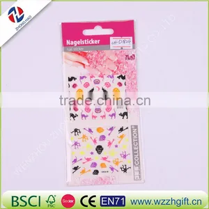 Halloween Nail Art Water Transfer Sticker Decals Pumpkin Spider Fancy Stickers Wrap Tips Decoration thumbnail-3