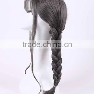 Cartoon Gray Dreadloks With Two Braid Ponytials Wig N361 thumbnail-2
