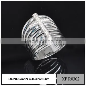 Fashion Designs Value 925 Silver Ring With Clear Zircon Made in China thumbnail-5