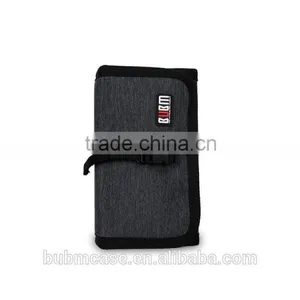 Top BUBM Small Black Nylon Spring Rolls Folding Cable Bag,USB Flash Drive Bags thumbnail-4