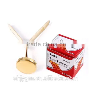 Different Size Golden Paper Fasteners. thumbnail-1