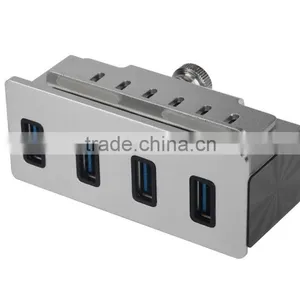 Factory Supply 4 Port Usb 3.0 Hub From Usb Hub Suppliers With LED Indicators and Easy to be Fixed on the PC or Table thumbnail-4