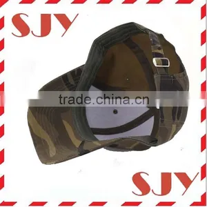 Camouflage Cotton Twill Adjustable Snapback Baseball Cap thumbnail-4