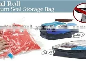 Compressed 75% Space OEM Hand Roll Vacuum Compression Bag thumbnail-1
