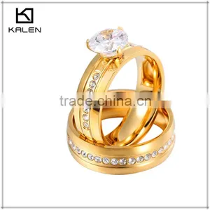 Best Price Titanium Lord Gold Plated Silver Ring thumbnail-2