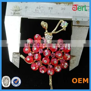 Beautiful Girl Brooh Rhinestone Brooch For Wedding In Bulk thumbnail-6