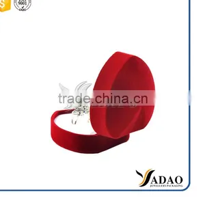 Heart Shaped Wholesales Jewelry Box Velvet Ring Box thumbnail-2