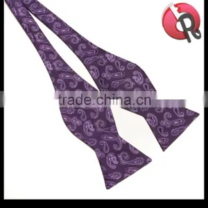 Silk Material Pattern Bow Tie thumbnail-5