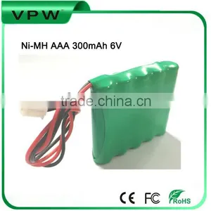 Rechargeable 6V Ni-MH AAA 300mAh Battery Pack thumbnail-2