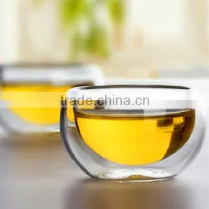 Double Wall Borosilicate Glass 50ml Tea Shot Glass Cup thumbnail-1