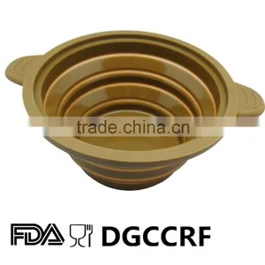 FDA Grade Eco-friendly Foldable Silicone Pet Bowl thumbnail-1