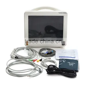 CE Approved 6 Parameter 12 Inch Patient Monitor Wifi Thermal Recorder ETCO2 IBP Optional thumbnail-5