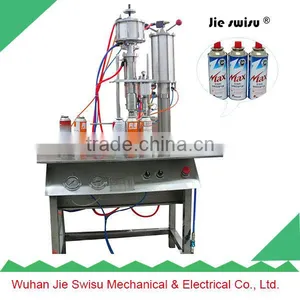 10ml to 750ml Semi Automatic Aerosol Spray Filling Machine ,black Chrome Spray Paint Filling Machine thumbnail-1