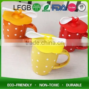 Promotion Gifts Cute Animal Shaped Silicone Coffee Cup Lid Drinking Cup Lids thumbnail-1