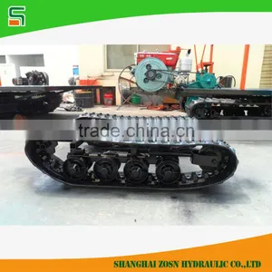 1 Ton Robot Rubber Track Undercarriage thumbnail-1