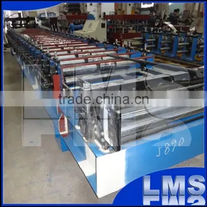 LMS Corrugated Metal Trapezoidal Roof Making Machine thumbnail-6