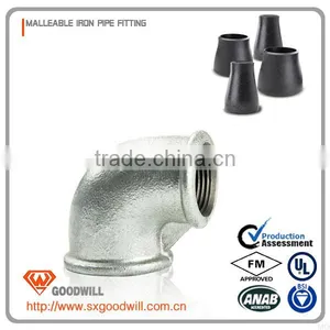 Galvanized Malleable Iron Pipes Fittings 90 Degree Elbow thumbnail-5