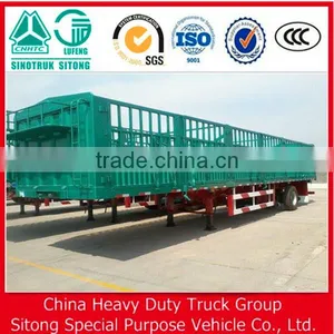 40ft Livestock Trailers,3 Axle Cattle Cage Trailer for Sale thumbnail-2