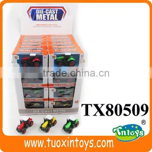 Metal Tractors Toy, Die Cast Miniature Metal Toy Car thumbnail-1