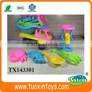 Plastic Outdoor Sport Summer Sand Beach Toys 6pcs thumbnail-1