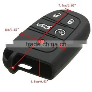 Silicone Remote Smart Control Key 5 Button Car Key Case Cover for Jeep or for Dodge for Chrysler for Fiat thumbnail-4