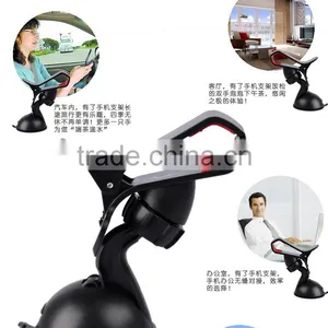 FACTORY PRICE Car Mini Mobile Phone Frame CAR MINI Rotating 360 Degrees for Iphone ,car Navigation Mobile Phone Support Clip,mo thumbnail-6