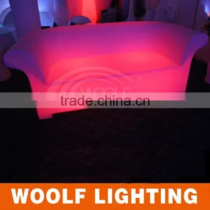 Fashionable Sofa Set Plastic Color LED Lounge Furniture thumbnail-1