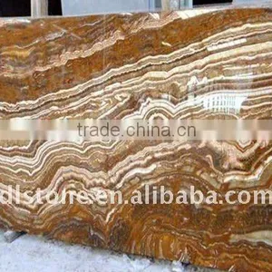 Tiger Skin Brown Jade Stone thumbnail-1