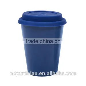 300ml Ceramic Mug With Silicone Lid thumbnail-2