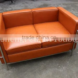 Sectional Leather Sofa Furniture BY2105 Stainless Steel Frame thumbnail-1