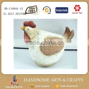 14 Inch Antique Home and Garden Decorative Rooster Figurine thumbnail-2
