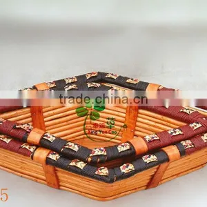 Willow Handmade Disposable White Wicker Tray thumbnail-1